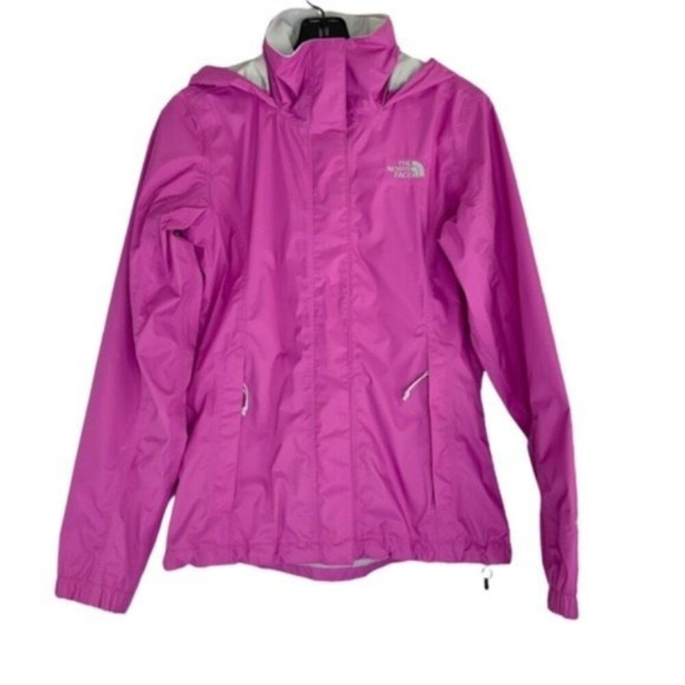 North Face Hyvent Purple Full Zip Hooded Wind Jacket